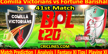 Today Match Prediction-COV vs FB-Dream11-BPL T20-2024-41st Match-Who Will Win