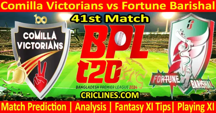 Today Match Prediction-COV vs FB-Dream11-BPL T20-2024-41st Match-Who Will Win