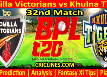 Today Match Prediction-COV vs KT-Dream11-BPL T20-2024-32nd Match-Who Will Win