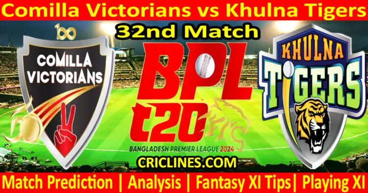 Today Match Prediction-COV vs KT-Dream11-BPL T20-2024-32nd Match-Who Will Win
