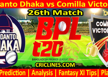 Today Match Prediction-DD vs COV-Dream11-BPL T20-2024-26th Match-Who Will Win