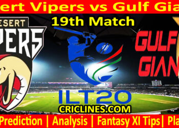 Today Match Prediction-DV vs GG-IL T20 2024-19th Match-Who Will Win