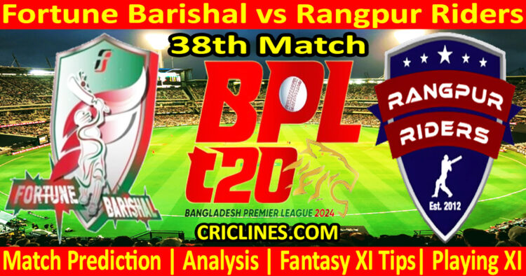 Today Match Prediction-FB vs RR-Dream11-BPL T20-2024-38th Match-Who Will Win