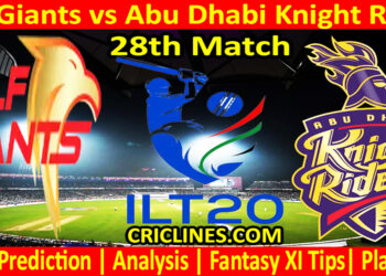 Today Match Prediction-GG vs ADKR-IL T20 2024-28th Match-Who Will Win