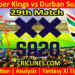 Today Match Prediction-JSK vs DSG-SA20 T20 2024-Dream11-29th Match-Who Will Win