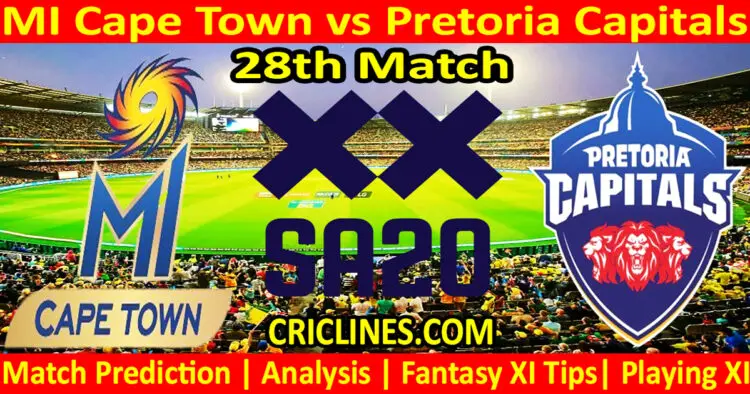 Today Match Prediction-MICT vs PC-SA20 T20 2024-Dream11-28th Match-Who Will Win