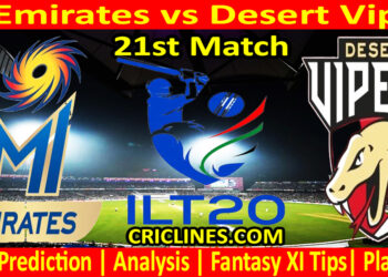 Today Match Prediction-MIE vs DV-IL T20 2024-21st Match-Who Will Win