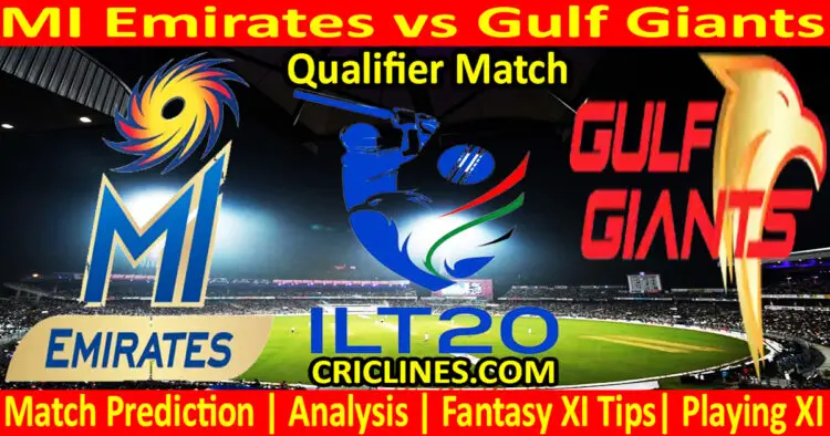Today Match Prediction-MIE vs GG-IL T20 2024-Qualifier 1 Match-Who Will Win