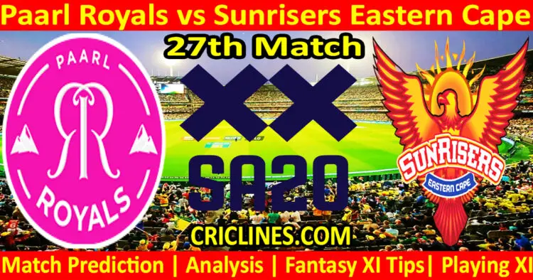Today Match Prediction-PR vs SEC-SA20 T20 2024-Dream11-27th Match-Who Will Win