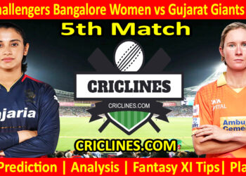 Today Match Prediction-RCB vs GGW-WPL T20 2024-5th Match-Dream11-Who Will Win