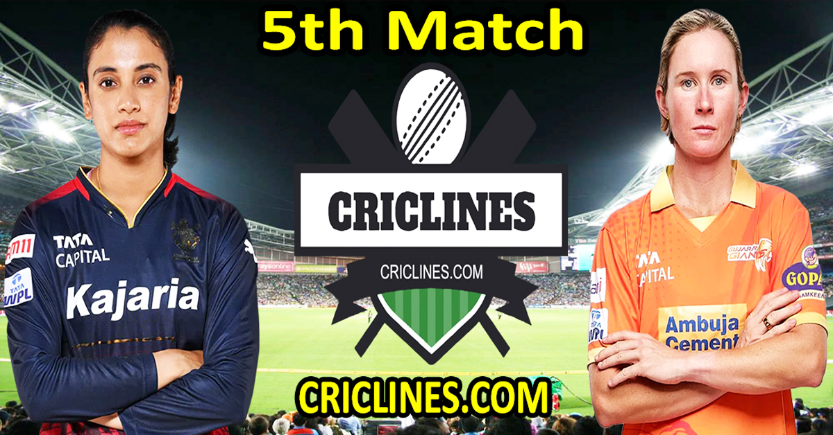 Today Match Prediction-Royal Challengers Bangalore Women vs Gujarat Giants Women-WPL T20 2024-5th Match-Dream11-Who Will Win