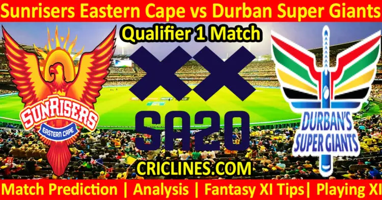 Today Match Prediction-SEC vs DSG-SA20 T20 2024-Dream11-Qualifier 1 Match-Who Will Win