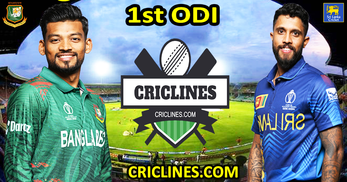 Today Match Prediction-Bangladesh vs Sri Lanka-Dream11-1st ODI-2024-Who Will Win