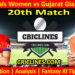 Today Match Prediction-DCW vs GGW-WPL T20 2024-20th Match-Dream11-Who Will Win