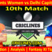 Today Match Prediction-GGW vs DCW-WPL T20 2024-10th Match-Dream11-Who Will Win