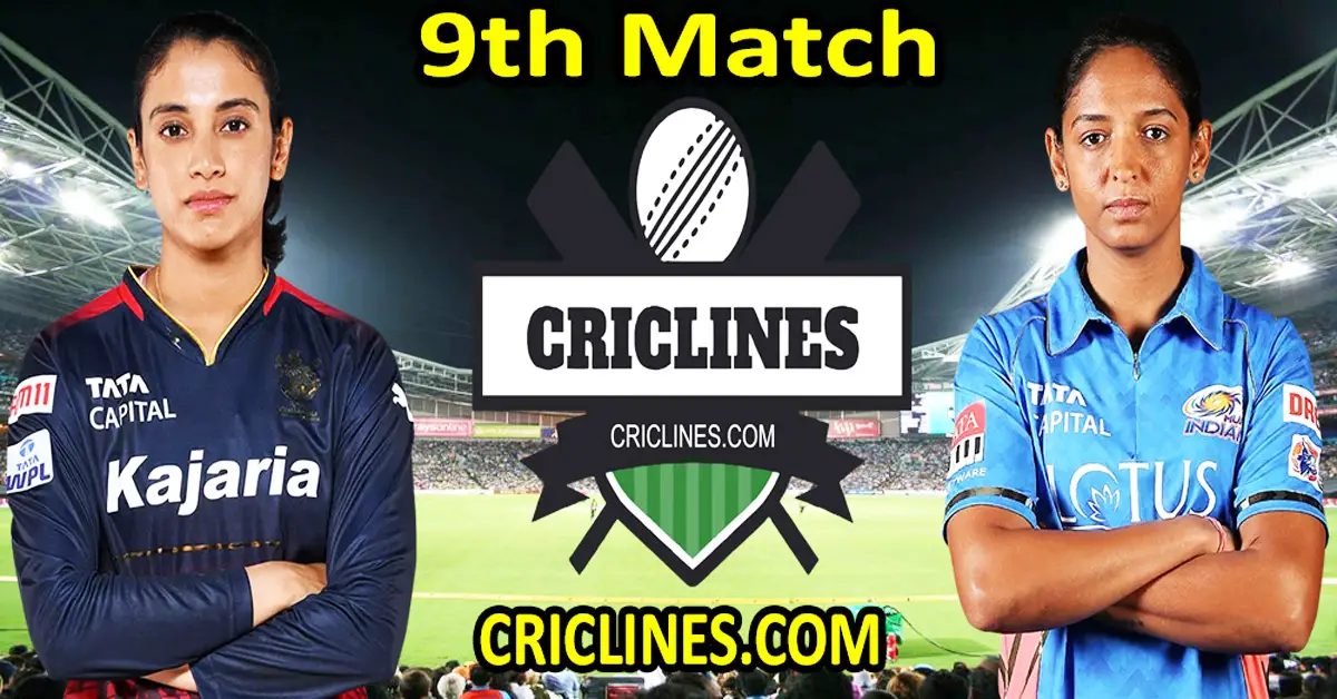 Today Match Prediction-Royal Challengers Bangalore Women vs Mumbai Indians Women-WPL T20 2024-9th Match-Dream11-Who Will Win