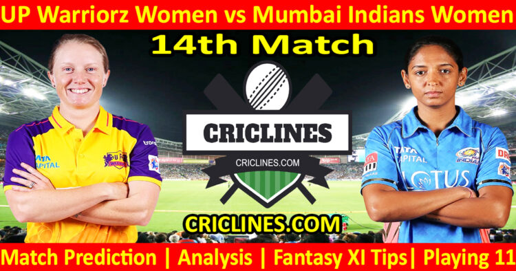 Today Match Prediction-UPW vs MIW-WPL T20 2024-14th Match-Dream11-Who Will Win