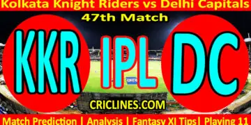 Today Match Prediction-KKR vs DC-IPL Match Today 2024-47th Match-Venue Details-Dream11-Toss Update-Who Will Win