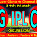 Today Match Prediction-LSG vs CSK-IPL Match Today 2024-34th Match-Venue Details-Dream11-Toss Update-Who Will Win