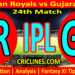 Today Match Prediction-RR vs GT-IPL Match Today 2024-24th Match-Venue Details-Dream11-Toss Update-Who Will Win