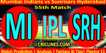 Today Match Prediction-MI vs SRH-IPL Match Today 2024-55th Match-Venue Details-Dream11-Toss Update-Who Will Win