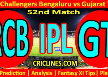 Today Match Prediction-RCB vs GT-IPL Match Today 2024-52nd Match-Venue Details-Dream11-Toss Update-Who Will Win