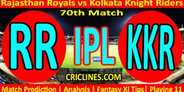 Today Match Prediction-RR vs KKR-IPL Match Today 2024-70th Match-Venue Details-Dream11-Toss Update-Who Will Win