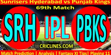 Today Match Prediction-SRH vs PBKS-IPL Match Today 2024-69th Match-Venue Details-Dream11-Toss Update-Who Will Win
